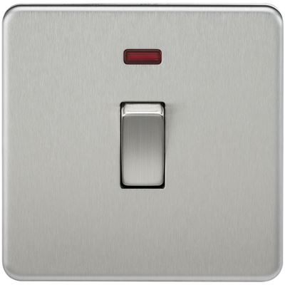 Picture of 20A DP  SWITCH  C/W NEON SCREWLESS FLAT PLATE
BRUSHED CHROME