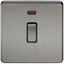 Picture of 20A DP  SWITCH  C/W NEON SCREWLESS FLAT PLATE
BLACK NICKEL