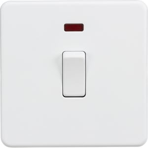 Picture of 20A DP  SWITCH  C/W NEON SCREWLESS FLAT PLATE
MATT WHITE