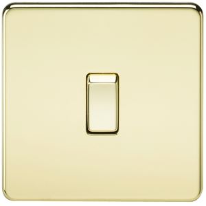 Picture of 20A DP  SWITCH  SCREWLESS FLAT PLATE
POLISHED BRASS