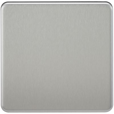 Picture of 1 GANG BLANK PLATE  SCREWLESS FLAT PLATE
BRUSHED CHROME