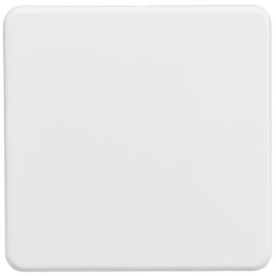 Picture of 1 GANG BLANK PLATE  SCREWLESS FLAT PLATE
MATT WHITE