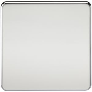 Picture of 1 GANG BLANK PLATE  SCREWLESS FLAT PLATE
POLISHED CHROME