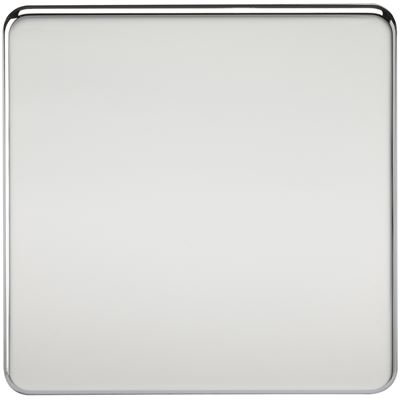 Picture of 1 GANG BLANK PLATE  SCREWLESS FLAT PLATE
POLISHED CHROME