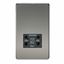 Picture of 115V/230V SHAVER SOCKET SCREWLESS PLATE
BLACK  INSERT BLACK NICKEL