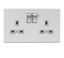 Picture of 2 GANG SOCKET GREY INSERT SCREWLESS PLATE
GREY INSERT