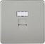 Picture of RJ45 SOCKET  SCREWLESS FLAT PLATE
BRUSHED CHROME