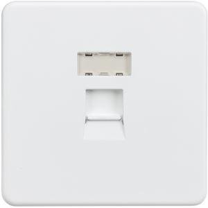 Picture of RJ45 SOCKET  SCREWLESS FLAT PLATE
MATT WHITE