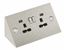 Picture of UNDER CABINET DOUBLE SOCKET C/W USB POINTS
ANGLED BRUSHED CHROME/BL INSERT