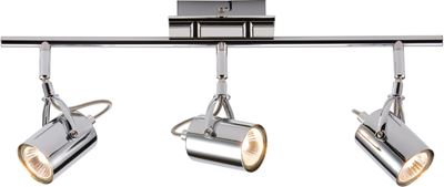 Picture of NSP3C   3 SPOT TRACK GU10 BRIGHT CHROME
C/W GU10 LAMP LED COMPATIBLE