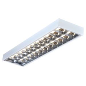 Picture of TWIN SURFACE MOUNTED FITTING C/W CAT 2 LOUVRE 
NO LAMP
