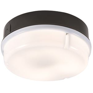 Picture of 16W 2D ROUND BLACK/OPAL BULKHEAD C/W LAMPKNIGHTSBRIDGE