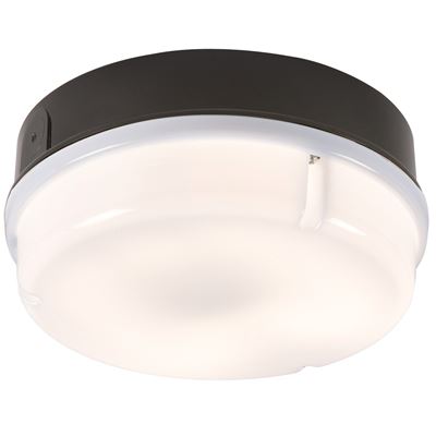 Picture of 28W 2D ROUND BLACK/OPAL BULKHEAD C/W LAMPKNIGHTSBRIDGE