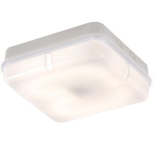 Picture of 28W 2D SQUARE WHITE/OPAL BULKHEAD C/W LAMPKNIGHTSBRIDGE