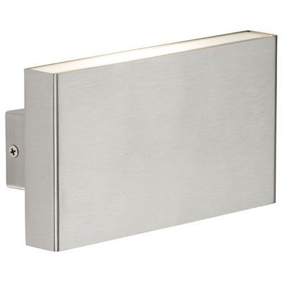 Picture of INDOOR/OUTDOOR WALL LIGHT METAL 2 X 8W LEDBRUSHED CHROME 450LUMEN 3000KKNIGHTSBRIDGE