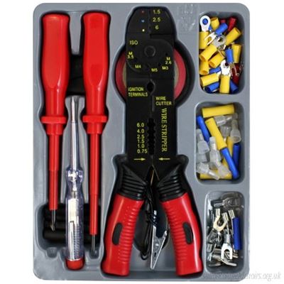 Picture of INSULATED SCREWDRIVER/TESTER DRIVERCRIMPER STRIPPER; CRIMPS AND INSULATION TAPEDEKTON