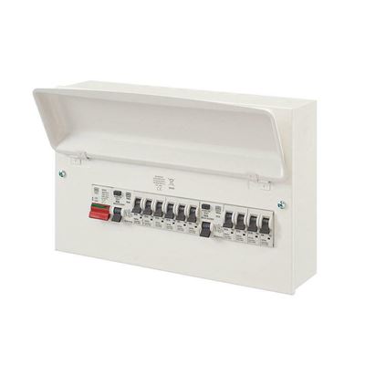 Picture of 10way Loaded Board c/w 10MCBS 2RCD