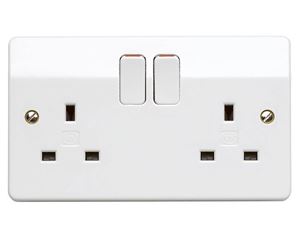 Picture of MK 2gang Switched Socket 13amp