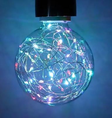 Picture of 1.7W COLOUR CHANGING LED FUNKY FILAMENT GLOBE 1.7W ES
NON DIMMABLE 