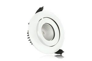 Picture of LUXFIRE  6W FIRE RATED TILTABLE  92MM CUT OUT
NON DIMMABLE WARM WHITE IP65 420LM
INTEGRAL