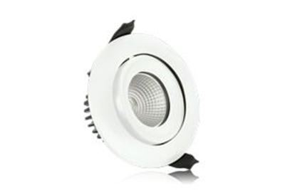 Picture of LUXFIRE  6W FIRE RATED TILTABLE  92MM CUT OUT
NON DIMMABLE WARM WHITE IP65 420LM
INTEGRAL