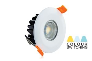 Picture of LED DOWNLIGHT COLOUR SWITCH/DIMMABLE
3000K/4000K/5000K CUT OUT 70MM DEPTH 50MM
FIRE RATED IP65       SHALLOW
INTEGRAL