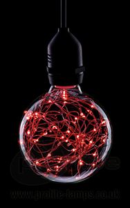 Picture of 1.7W RED LED FUNKY FILAMENT GLOBE 1.7W ES
NON DIMMABLE 