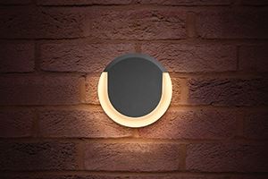 Picture of LUNOX  IP54 13W 3000K 560 LUM
DARK GREY DIA.165MM DEP.40MM
OUTDOOR FITTING INTEGRAL
