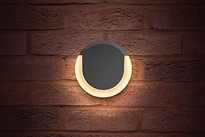 Picture of LUNOX  IP54 13W 3000K 560 LUM
DARK GREY DIA.165MM DEP.40MM
OUTDOOR FITTING INTEGRAL