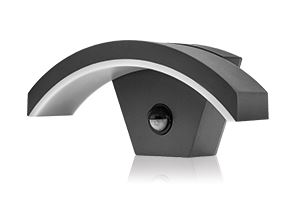 Picture of CURVE IP54 7.5W 3000K 360 LUM C/W PIR
DARK GREY 270 X 112 X 104MM
OUTDOOR FITTING INTEGRAL