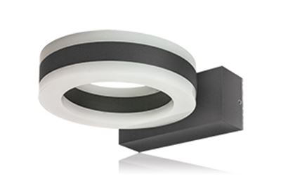 Picture of CICLO  IP54 11W 3000K 480 LUM
DARK GREY 140 X 177 X 54
OUTDOOR FITTING INTEGRAL