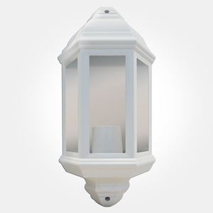 Picture of L60W POLYCARB LANTERN WHITE
60W ES LAMP IP44