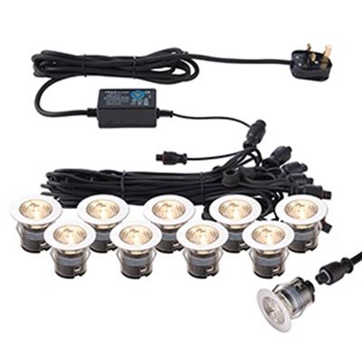 Picture of IKON PRO CCT 35MM KIT 10 IP67 0.75W
3000K-4000K 280LUM COLOUR ADJUSTABLE BY
TURNING THE HEADS
SAXBY