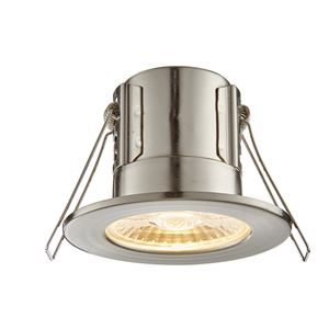 Picture of ShieldECO 4W DIMMABLE LED FITTING SATIN NICKE
WARM WHITE 500LM IP65 57MM CUT OUT
ANTI GLARE LENSE