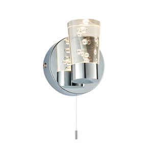 Picture of ROCCO WALL IP44 CHROME/CLEAR BUBBLE
1 X 18W G9 LAMPS
SAXBY