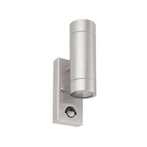 Picture of PALIN 2LT FIXED SPOT WALL IP44  STAINLESS STEEL C/W PIR
saxby