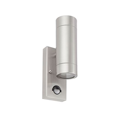 Picture of PALIN 2LT FIXED SPOT WALL IP44  STAINLESS STEEL C/W PIR
saxby