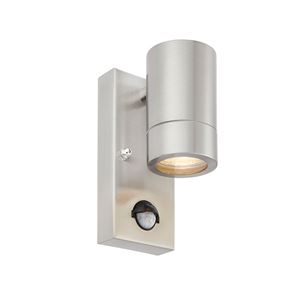 Picture of PALIN 1LT FIXED SPOT WALL IP44  STAINLESS STEEL C/W PIR

saxby