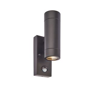 Picture of PALIN 2LT FIXED SPOT WALL IP44  MATT BLACK C/W PIR
saxby