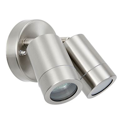 Picture of PALIN 2LT SPOT WALL IP44  STAINLESS STEEL
saxby
