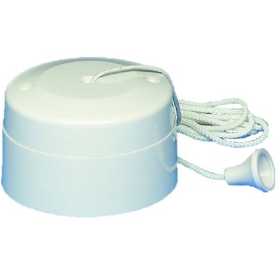 Picture of Pull Cord Ceiling Switch 1way
white plastic