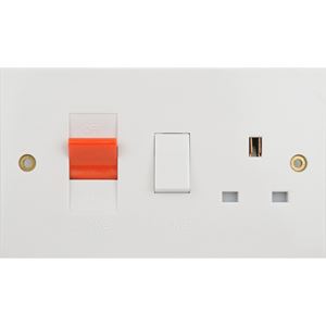 Picture of Cooker Unit 13amp Socket
white plastic