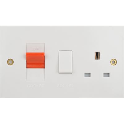 Picture of Cooker Unit 13amp Socket
white plastic