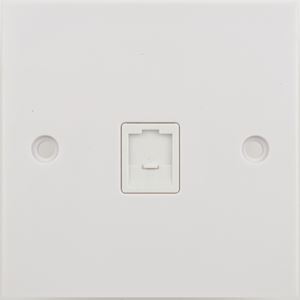 Picture of Single RJ45 Data Outlet
white plastic