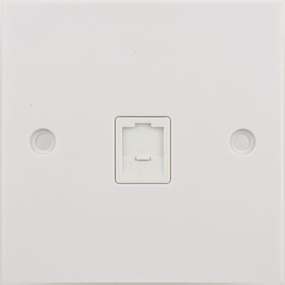 Picture of Single RJ45 Data Outlet
white plastic