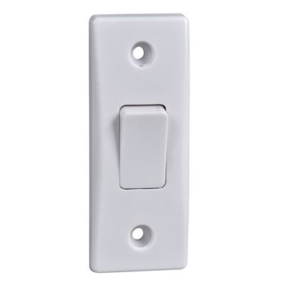 Picture of 1gang 2way 10amp Architrave Switch
White Plastic