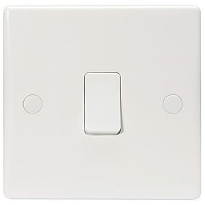 Picture of 1gang 2way 10amp RETRACTIVE  Switch Flat
White Plastic