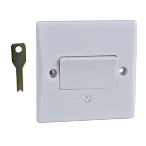 Picture of 1gang 10amp Triple Pole Fan Switch Flat
White Plastic