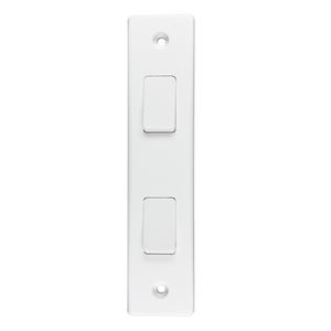 Picture of 2gang 2way 10amp Architrave Switch
White Plastic