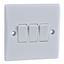 Picture of 3gang 2way 10amp Plate Switch Flat
White Plastic